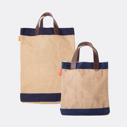 Jute Mini & Market Bag - Navy