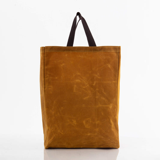 Waxed Canvas Market Tote - Yellow