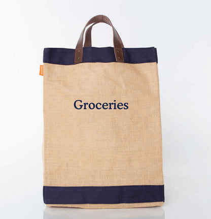 Jute Market Bag - Navy